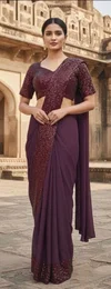 AD Shimmery Georgette Ready To Wear Saree Bulk Orders In India
